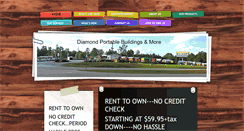 Desktop Screenshot of diamondportablebuildingsandmore.com